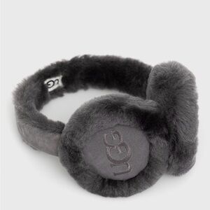 UGG Charcoal Shearling Ear Warmers